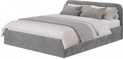 Кровать с реечным настилом Лофт КР-18 (1,6м), Хром