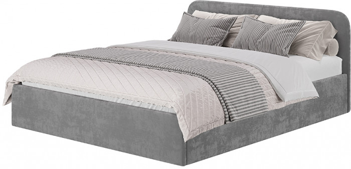 Кровать с реечным настилом Лофт КР-18 (1,6м), Хром