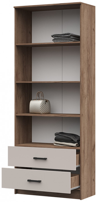 ШК-202 Машенька ЛДСП шкаф (800*2020*380) дуб крафт табачный/кашемир