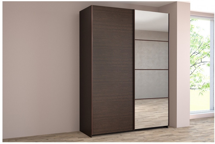 Шкаф-купе Иннэс-5 1600 Ф1/Ф2, Бодега белая