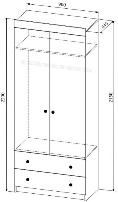 Модульная детская KI-KI композиция 6, Белый/Белое дерево