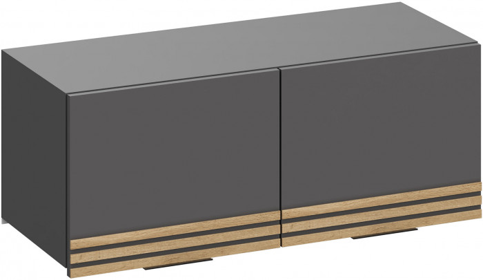 Модульная Прихожая Нао, набор №9, Графит/Графит, Дуб вотан, Симпл 27