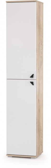 КР100 Бостон № 45, цвет дуб эндгрейн элегантный/фасады МДФ милк рикамо софт, 13.154+12.69+09.132+13.155+13.156, ШхГхВ 269,2х57,2х194,4 см., ун. сборка