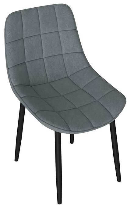 BOSTON Стул (Черный муар/Велюр V006 бирюзовый)