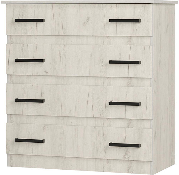 Комод "Стандарт №6" (882х920х460) дуб крафт белый