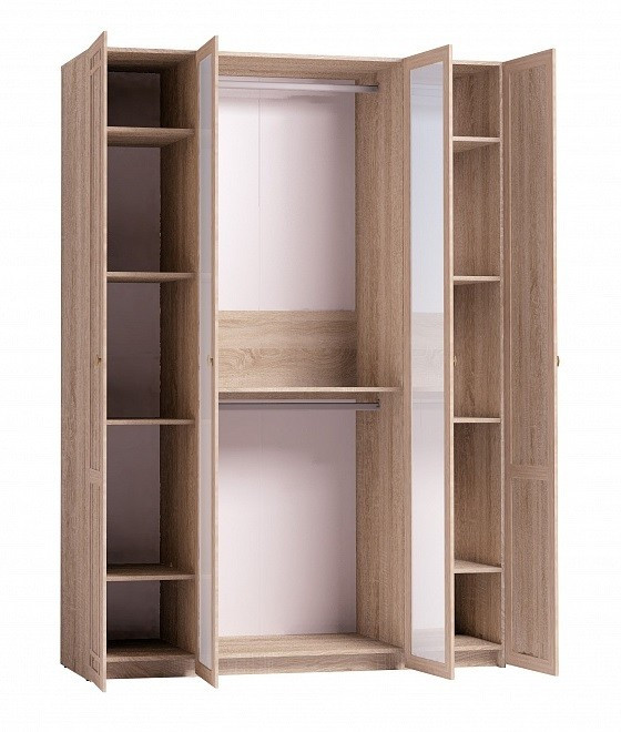 Шкаф для одежды и белья Шерлоск 60, дуб сонома