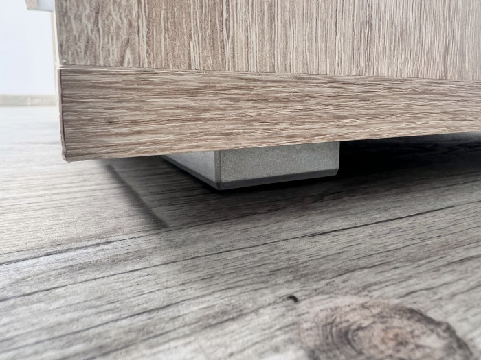 Компьютерный стол Квартет-9, Белый/Ателье светлое