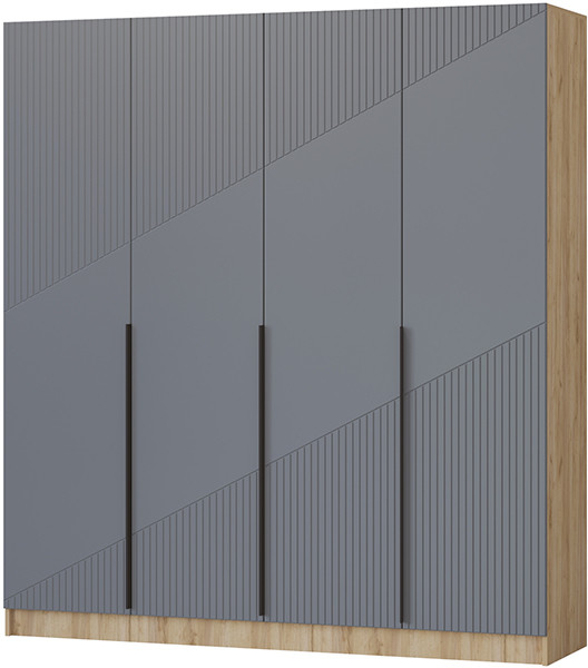 Шкаф Авис 2,0, Крафт золотой/Графит