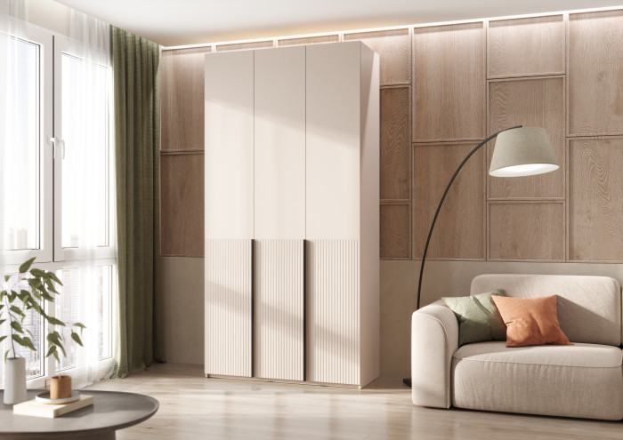 Марвэл Шкаф 3-х створчатый 1200, Кашемир, Кашемир