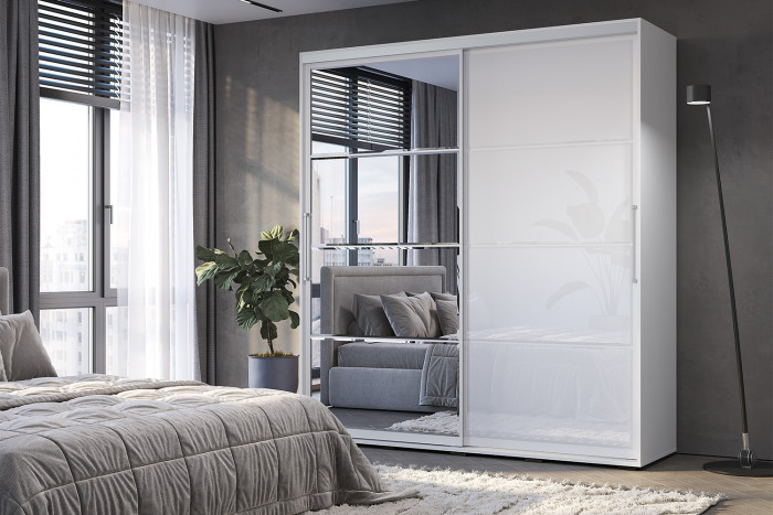 Шкаф-купе Крафт-6 ШКК-06, Ясень белый