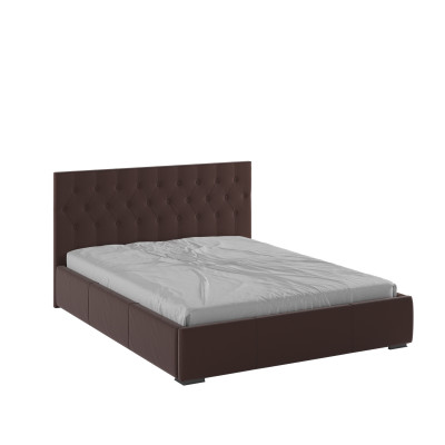 Октавия Кровать интерьерная 160 коричневый ромб, ортопед