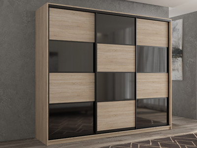 Шкаф-купе Кааппи 13 Сонома Светлый 210х45х230 см