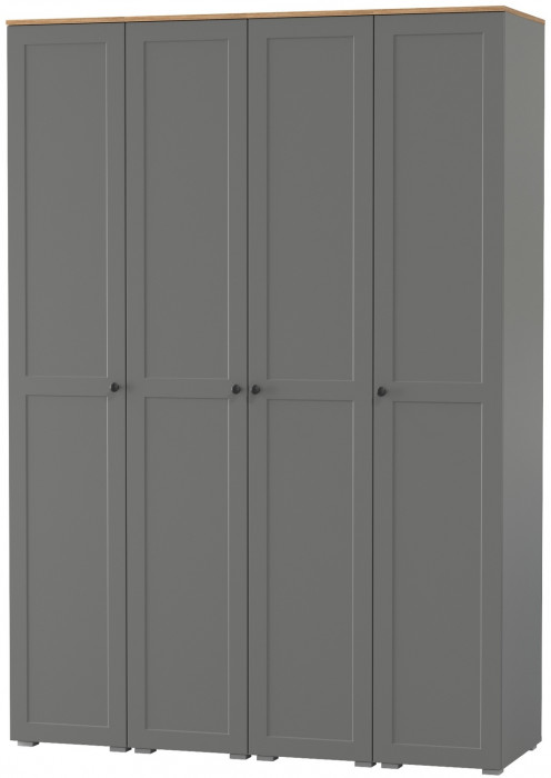 Остин 13.225 Шкаф-пенал 4 шт., серый графит/дуб крафт золотой