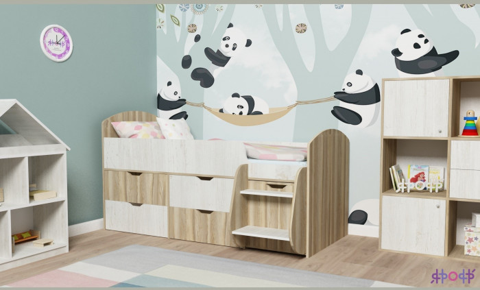 Кровать-чердак Малыш 7 (Винтерберг/Винтерберг)