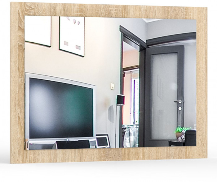 Камелия спальня № 6 Кровать 1200 + Две тумбы + Стол косметический + Зеркало, дуб сонома