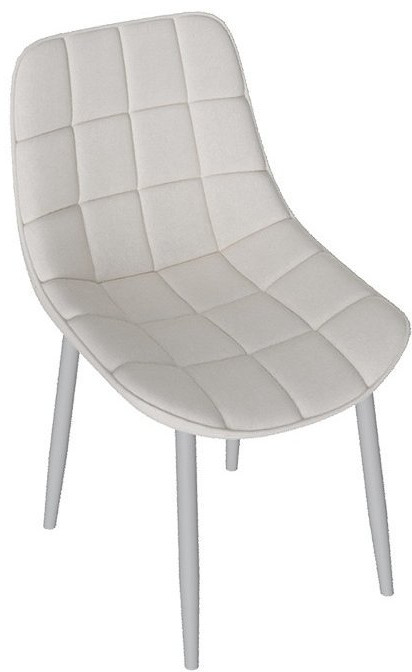 BOSTON Стул (Черный муар/Велюр V004 светло-серый)