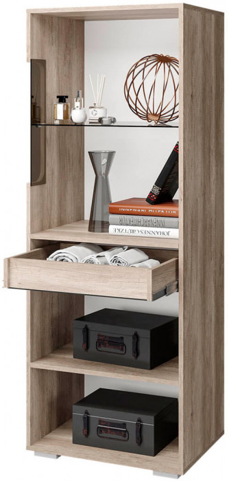 Спальня "Наоми" ШК-24 дуб каньон/белый глянец МF07