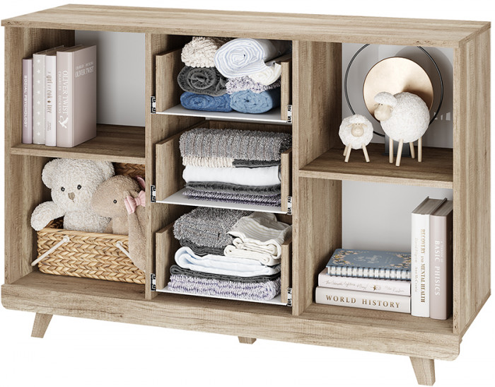 Комод "Мегаполис" КМ-15 Дуб каньон/М20 меркурий