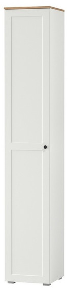 Остин 13.227 Шкаф-пенал, цвет белый шагрень/дуб крафт золотой, ШхГхВ 40х41,8х229,8 см., универсальная сборка