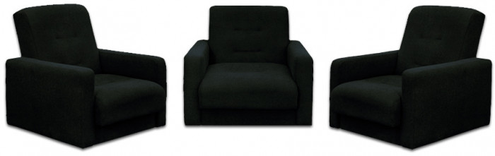 Кресло Милан нераскладное, черное