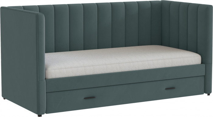 Подростковая кровать "Нега" с бортами (интерьерная), Серый