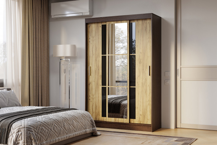 Шкаф-купе Денвер ШКК-03, Венге, Крафт