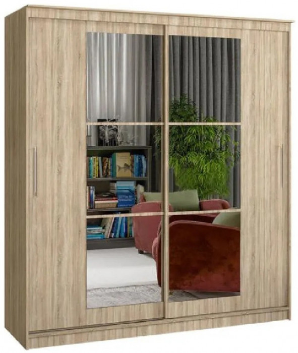 Шкаф-купе Элегант 3 1700 (Сандал светлый)