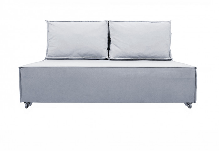 Диван-аккордеон Лофт мини 160х200, велюр серый