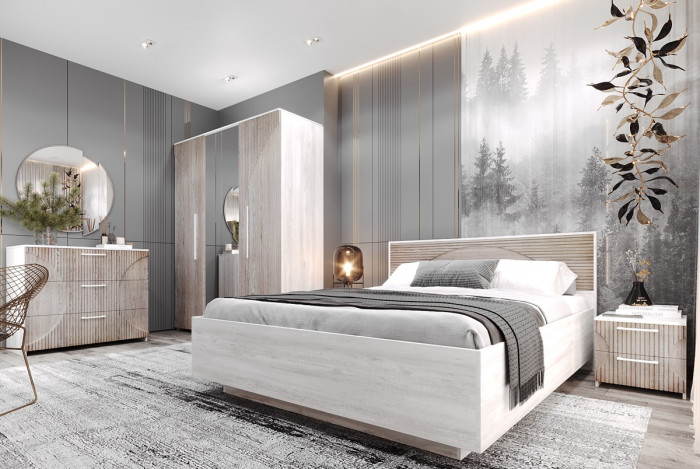 Кровать 140х200 с щитовым основанием 