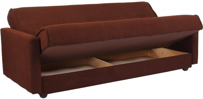 Диван-книжка Милан, 140х190, коричневый