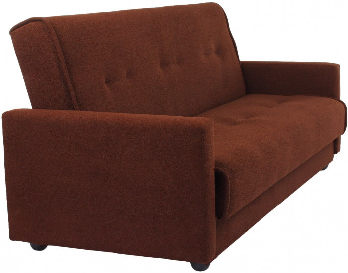 Диван-книжка Милан, 140х190, коричневый