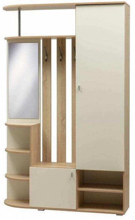 Прихожая Кармен 7 Дуб Сонома/Белый