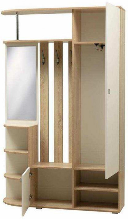 Прихожая Кармен 7 Дуб Сонома/Белый