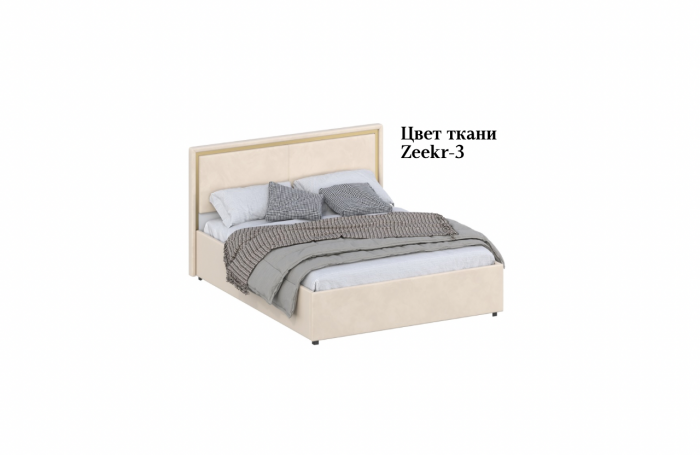 Кровать 160 с настилом из ламелей КР-431-М, Микровелюр-3