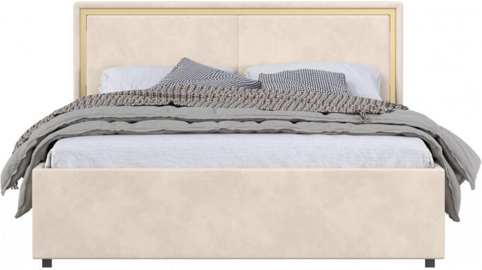 Кровать 160 с настилом из ламелей КР-431-М, Микровелюр-3