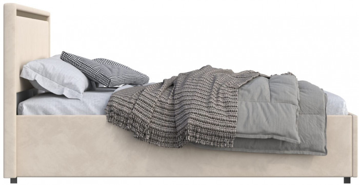 Кровать 160 с настилом из ламелей КР-431-М, Микровелюр-3