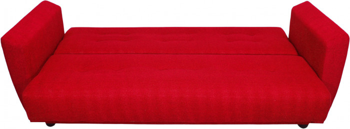 Диван-книжка Лира, 140х190, велюр красный