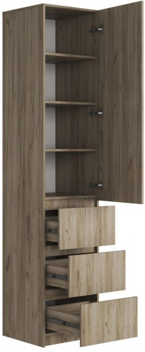 БОХО Шкаф ШК-003 однодверный с 3 ящиками