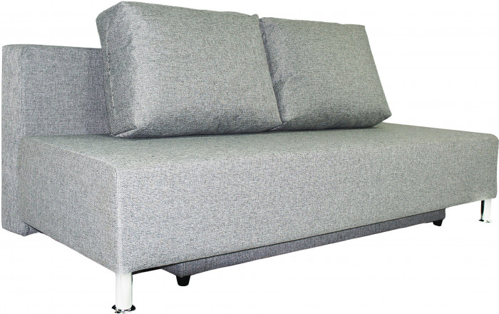 Диван-еврокнижка Парма, 140х195, рогожка серая