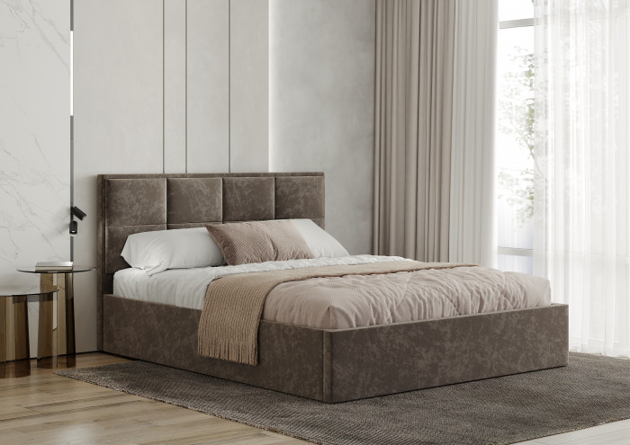 Кровать 160х200 с настилом ЛДСП Линда КР-16, Маренго