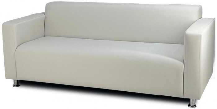 Диван прямой Томи, 180х78х75 см, экокожа, белый