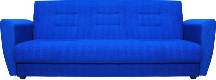 Диван-книжка Лира, 140х190, велюр синий