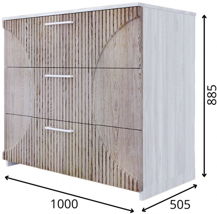 Комод с 3-мя ящиками 