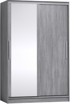 Шкаф-купе с зеркалом Стрике 1350 Ателиер светлый