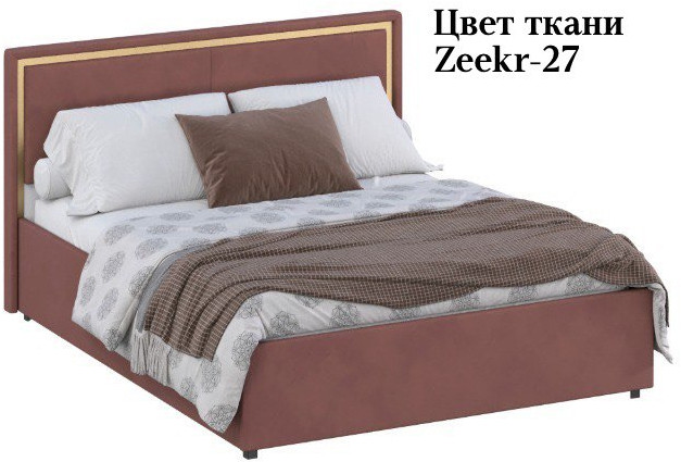 Кровать 160 с настилом из ламелей КР-431-М, Микровелюр-27