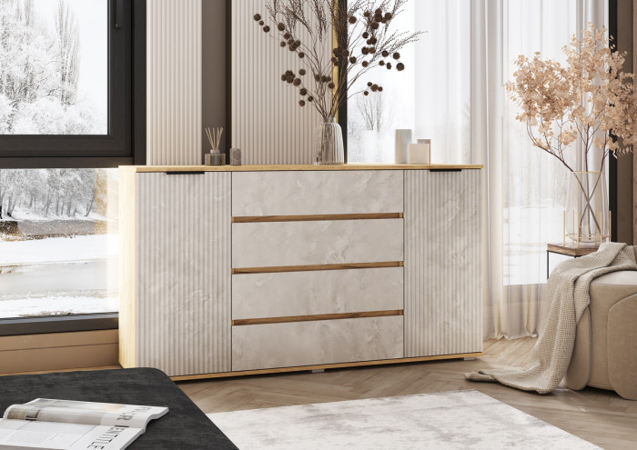 Модульная спальня Марвэл, Дуб крафт/Мальта