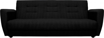 Диван-книжка Лира, 140х190, велюр черный