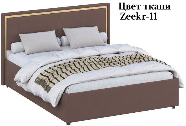 Кровать 160 с настилом из ламелей КР-431-М, Микровелюр-11