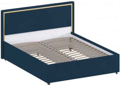 Кровать 160 с настилом из ламелей КР-431-М, Микровелюр-82