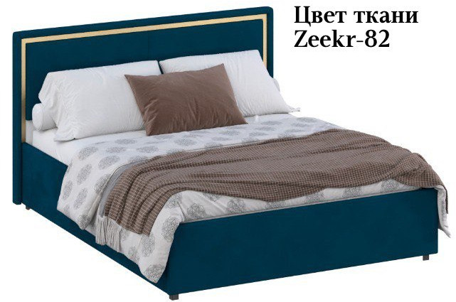 Кровать 160 с настилом из ламелей КР-431-М, Микровелюр-82